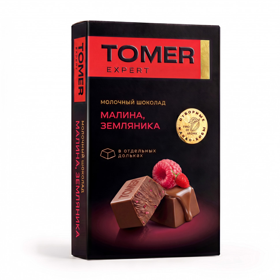  Фабрика Томер   Молочный шоколад Малина-Земляника, 90г  в Бузулуке
