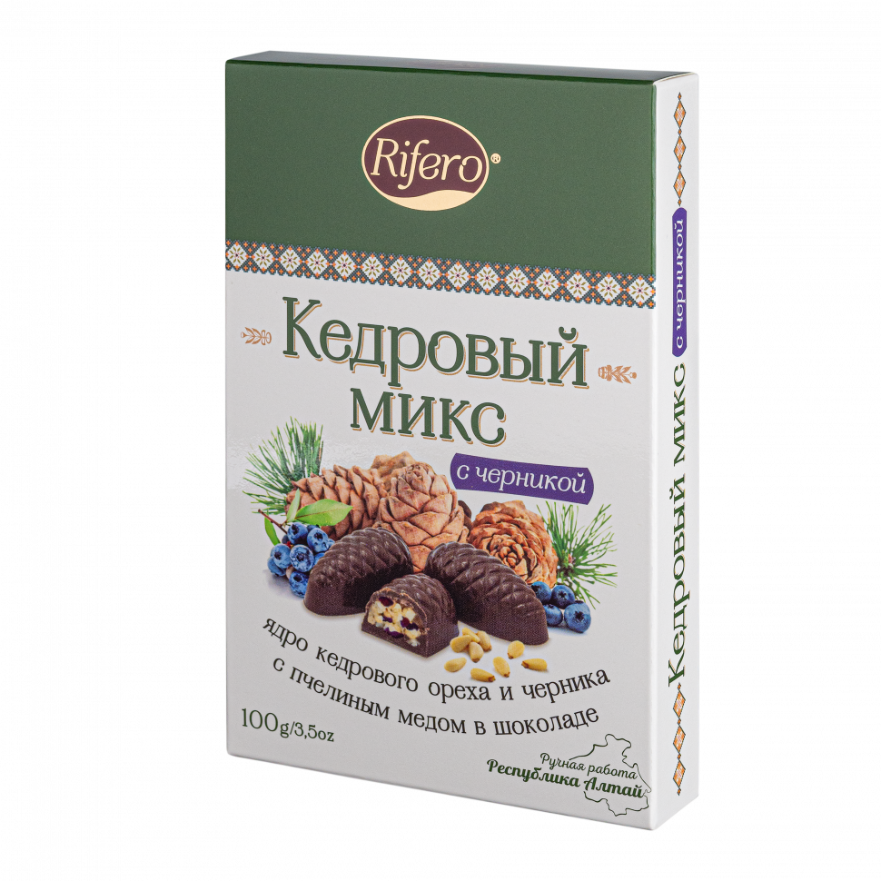  Риф и ко Конфеты "Кедровый микс ЧЕРНИКА" 100г       в Бузулуке