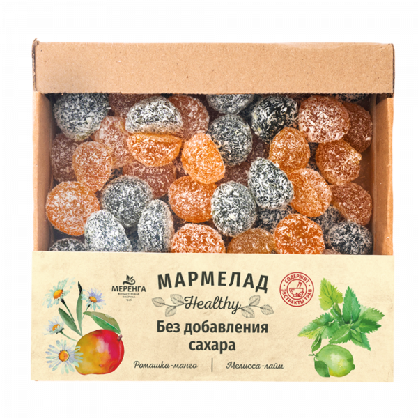 №1 Меренга Мармелад в кокосовой обсыпке Ромашка+Мелисса , 800г     в Бузулуке