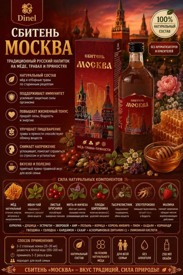 №2 Сбитень Москва, 250мл  в Бузулуке