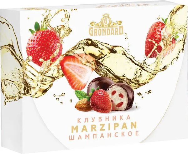 №1 TM Grondard       (10185) Конфеты глазированные Марципановые Клубника и Шампанское, 98г в Бузулуке